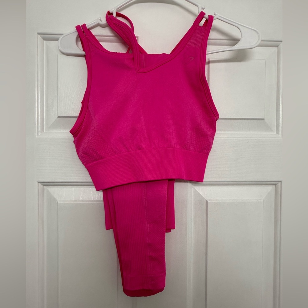 Gymshark pink set size small/medium
